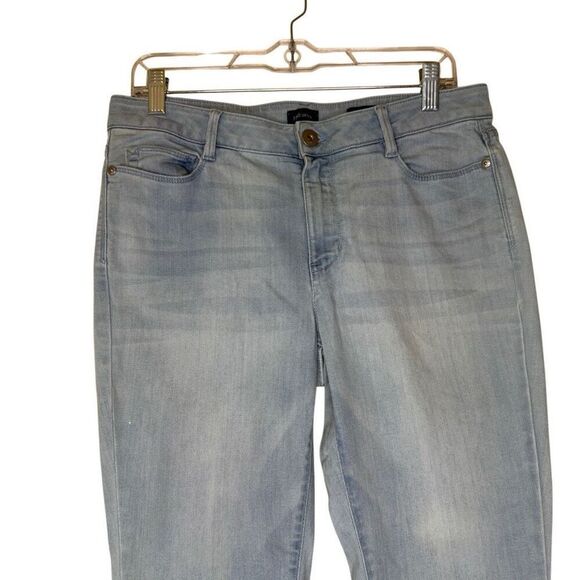 J. Jill Denim Authentic Fit Cropped Frayed Hem Jeans Size 8 Coastal, Boho - Picture 2 of 12